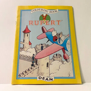 Vintage 1993 Rupert Coloring Book Dean  Book Rupert Bear